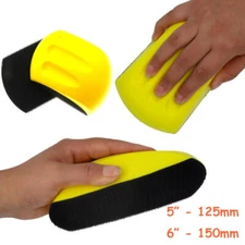 125mm 150mm Hook and Loop Foam Hand Sanding Block Sanding Polishing Backing Pad