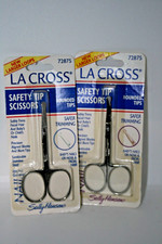 Sally Hansen La Cross 72875 Safety Tip Scissors  Lot Of 2 SEALED