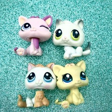 Hasbro LPS Littlest Pet Shop Lot 4 Kittens Cats 1779 1481 100 134