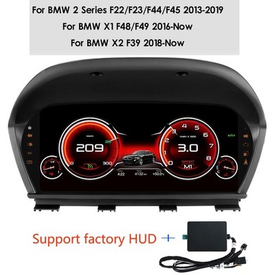 Car LCD Digital Dashboard Instrument For BMW X1 X2 2Series F48 F39 F20 F22 HUD