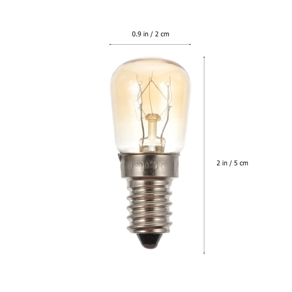 3 Pcs Heat Resistant Appliance Light Bulb Oven Lamp Halogen E14 25 W