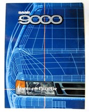 SAAB 9000 Car Sales Brochure Publicity Piece 1986 Vorm un Functie #225847 Dutch