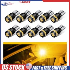 Auxito Led 3000k Super Bright Amber T10 Light Bulbs W5w 2825 158 192 168 10-100x Auxito Led 3000k Super Bright Amber T10 Light Bulbs W5w 2825 158 192 168 10-100x