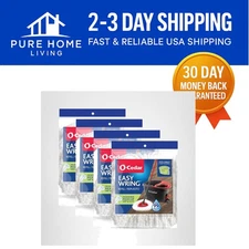 EasyWring Spin Mop Microfiber Refills - Safe for All Hard Floors, Pack of 4