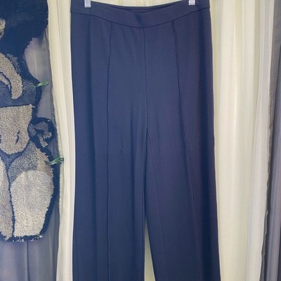 J. Jill Weaver Collection Navy Wide Leg Pull-On Pants