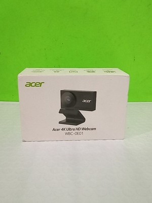 Acer 4K Webcam for Pc/Mac with All-Metal Unibody Sculpted 1/2'' Sensor, PDA Open 