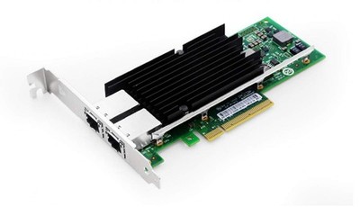 10Gb PCIe x8/x16 Converged Ethernet Network Card, Copper RJ45 Ports LAN Card ...