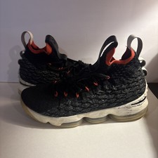 2018 Nike Lebron XV 15 "Bright Crimson" Black Sail AQ2363-002 Men s Size 9