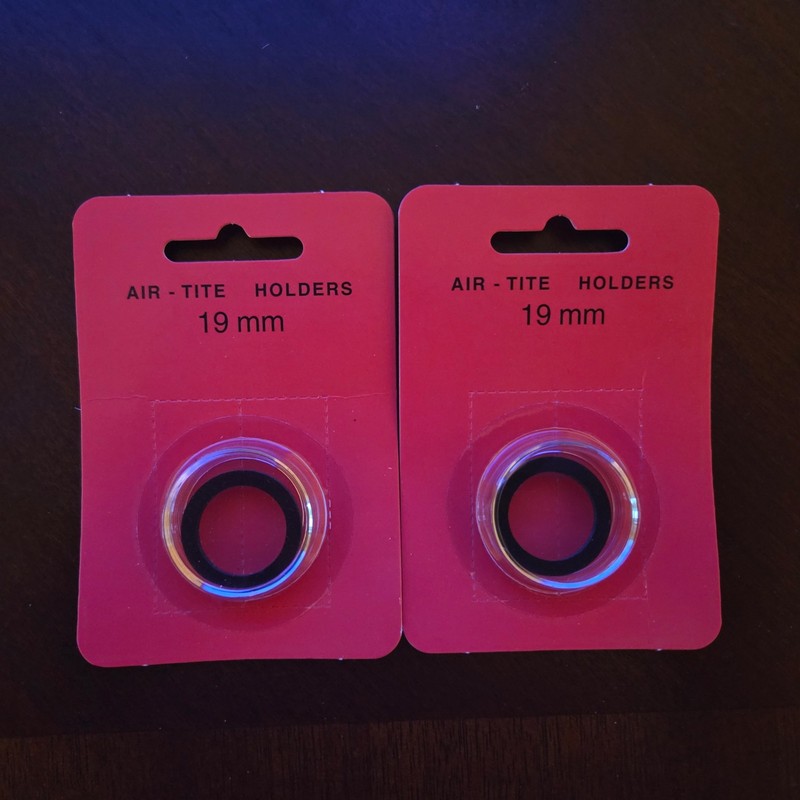 Genuine Air Tite Black Ring Type Coin Holders