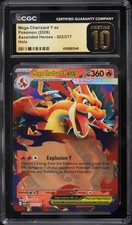 Imagen de 🔥 CGC 10 Pristine Mega Charizard Y 022/217 Ascended Heroes Holo Pokemon Card