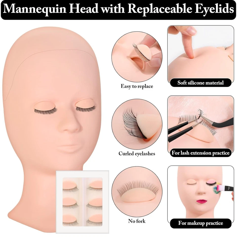 Comprehensive Lash Extension Training Kit: Tools & Head - Image 4 of 4