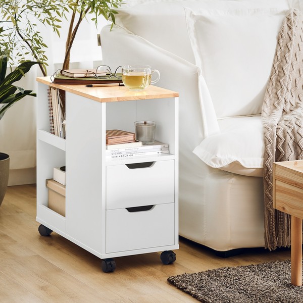 Sobuy Druckertisch Mit Rollen & Rollcontainer – Mobiler DruckerstäNder FBT130-WN-image