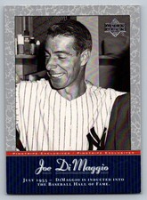 2001 UD Pinstripe Exclusives  Joe DiMaggio JD47