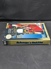 Nobunaga's Ambition (NES) Nintendo Cartridge Sleeve Styrofoam & Box Tested 