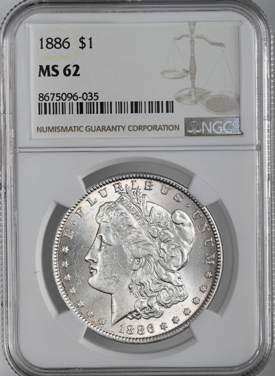 MS 62 Graded 1886 Year Morgan US Dollars (1878-1921) for sale | eBay