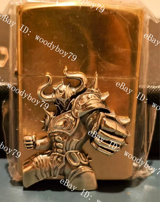 1 piece Lighter accessories Brass Anime Taurus Character Badge DIY sticker