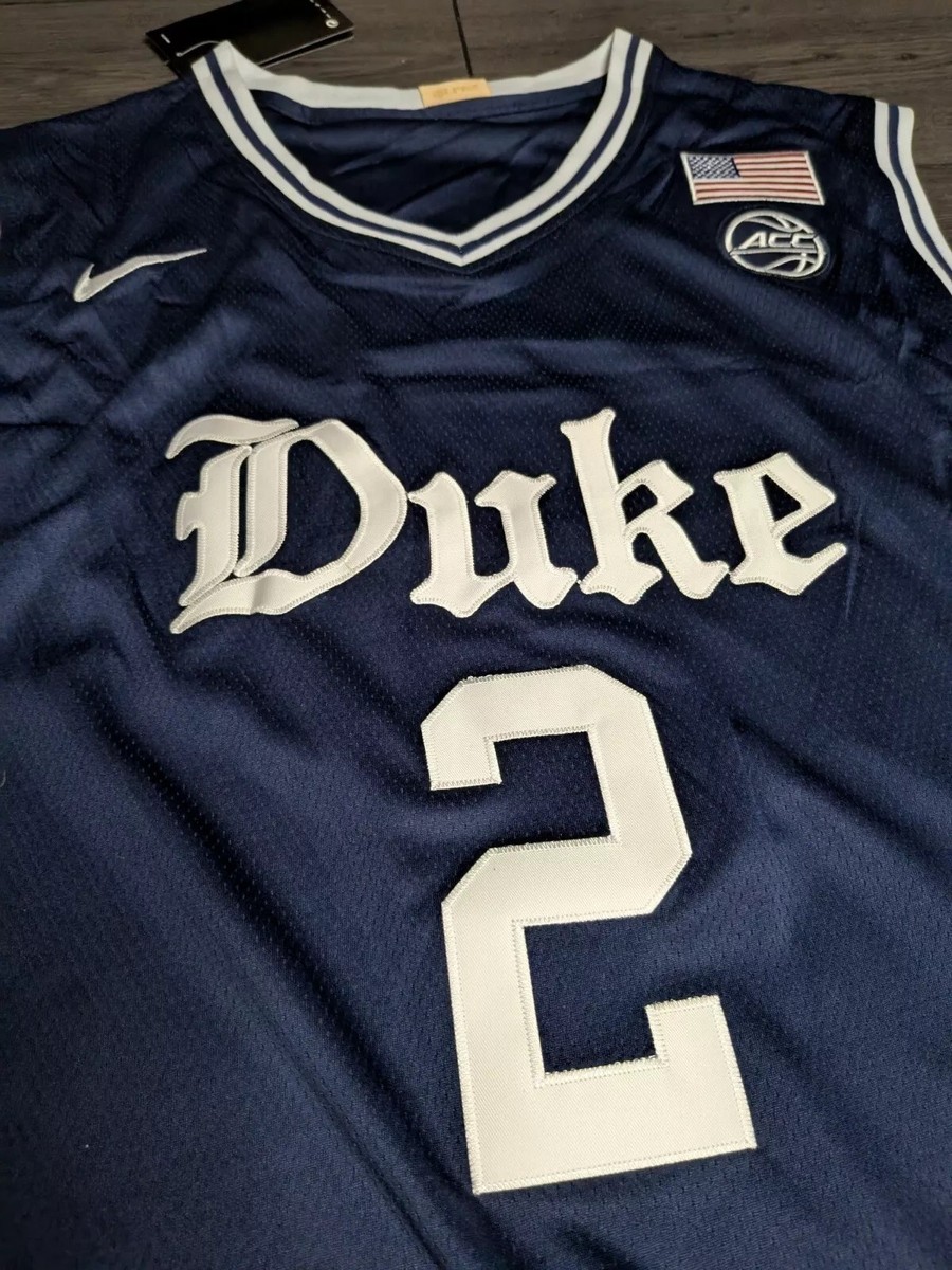 Men's Cooper Flagg #2 Duke Basketball Jersey – Medium – Dark Blue