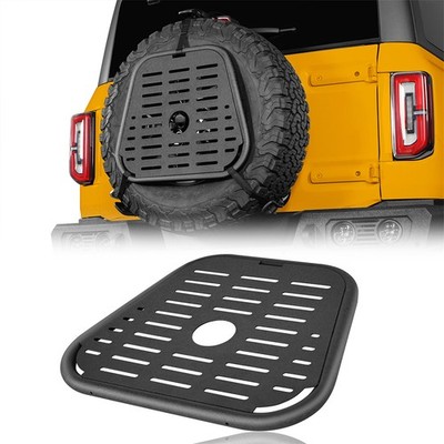 Spare Tire Molle Storage Panel Mount Fit Jeep Wrangler YJ TJ JK & Ford Bronco