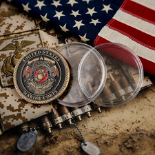 PIECE DE DEFI - Coin du Corps des Marines États-Unis USMC (Forces spéciales)