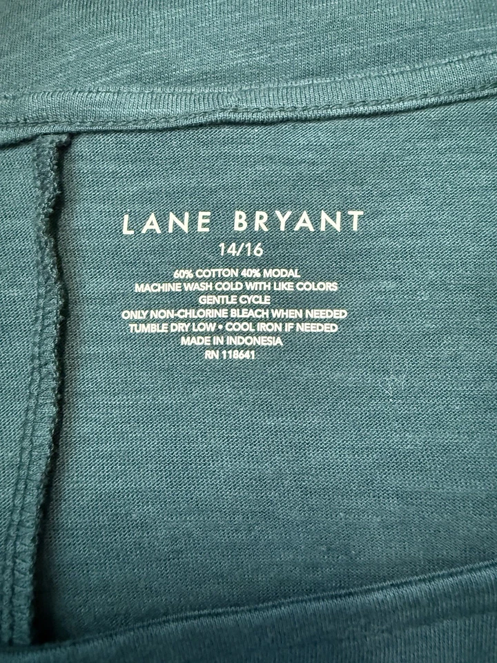Lane Bryant Women's Green Long Sleeve Size 14/16 - Image 2 of 4