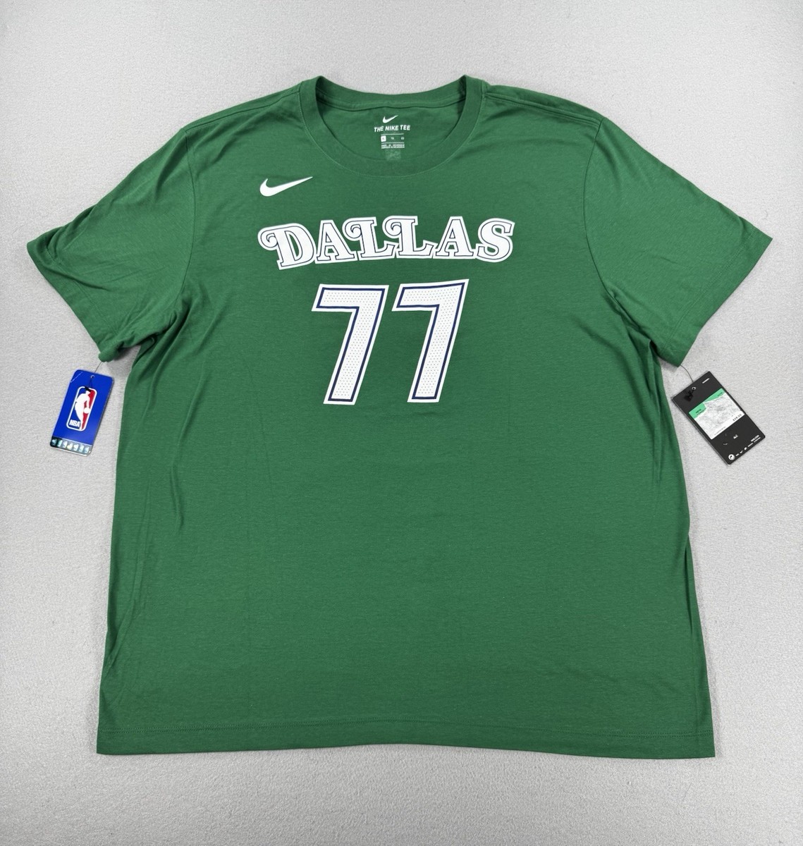 Nike Luka Doncic Dallas Mavericks #77 T-Shirt Green Men's XL NBA