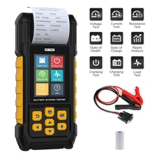 12V/24V Car Battery Load Tester Cranking and Charging System Analyzer Scan Tool