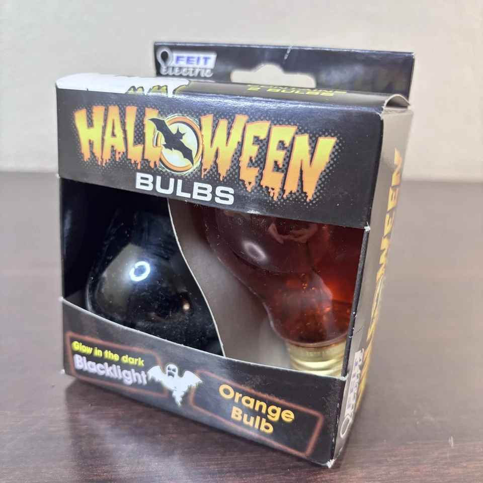 Feit Electric Blacklight & Orange Halloween Party Light Bulbs 75 Watt 25 Watt - Image 2 of 4