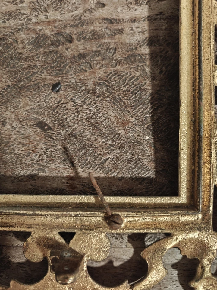 Hermoso marco de metal antiguo victoriano/art nouveau  Foto 4 de 4