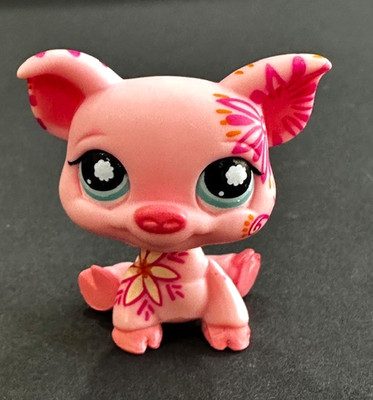 LPS Littlest Pet Shop POSTCARD Pig #1065 Hasbro 2006