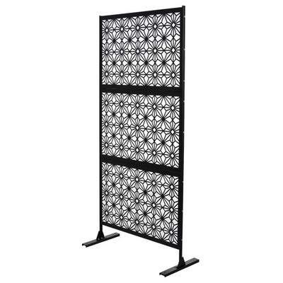 75'' Height Metal Privacy Screens and Panels, Free Standing For Patio,Garden New-