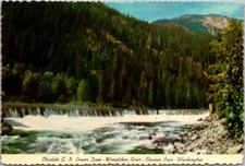 Obsolete G.N. Power Dam  Wenatchee River Stevens Pass Washington c1970 Postcard
