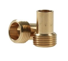 Tap Tail Adaptors 15mm x 1/2'' MI Isolating Valve To Flexi Tap Connector Pair