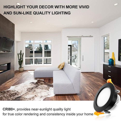 YGS-Tech 2 Inch LED Recessed Lighting Dimmable Downlight 3W35W Halogen Equiva... - Picture 2 of 6
