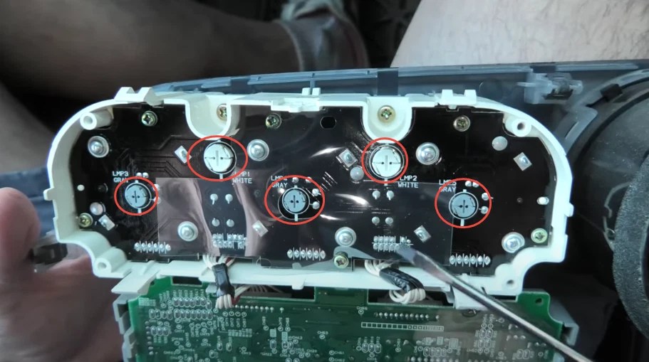 5 piezas bombillas de panel de control de clima/aire acondicionado para Acura RSX 2002-2006 Foto 2 de 4