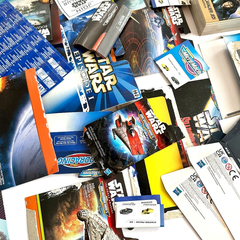 Micro Machines: BULK JOB LOT Blister Cards, Flyers, Inserts, Packaging ...
