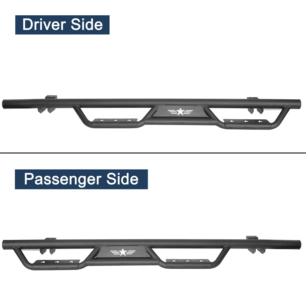 Pair Side Steps Running Boards Nerf Bars for Jeep Wrangler JL 2018-2026 4 Door thumbnail 6