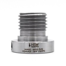 M33x3.5 Male to 3/4" x 16TPI Female Wood Lathe Chuck Thread Adaptor