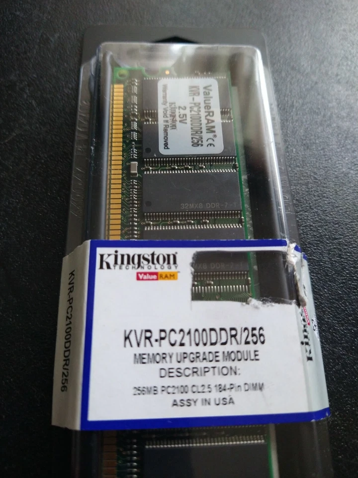 Kingston RAM Memory Module 256MB PC2100 CL2.5 non-ECC 184 Pin KVR266X64C25/256-R - Image 4 of 4