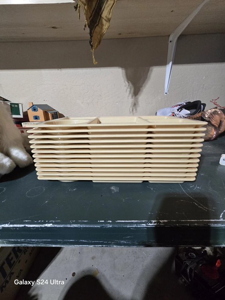 Bandejas de almuerzo vintage cambro 915cw Foto 3 de 4