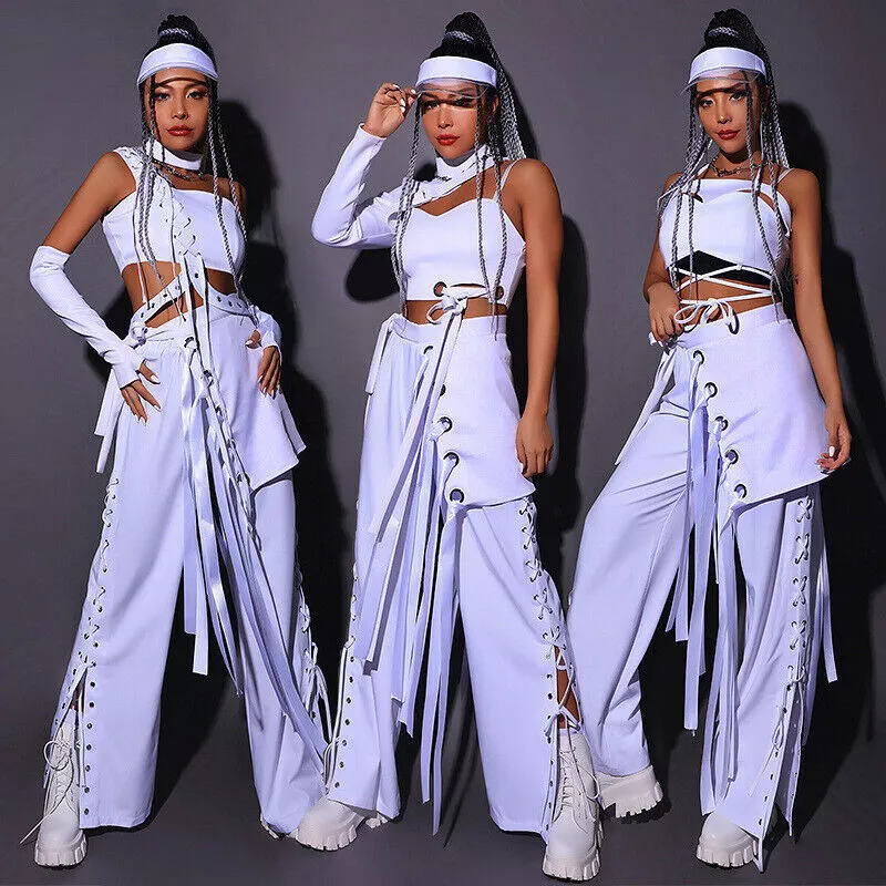 Hip-Hop Street Dance Clothes Women Concert Outfits Sets Stage