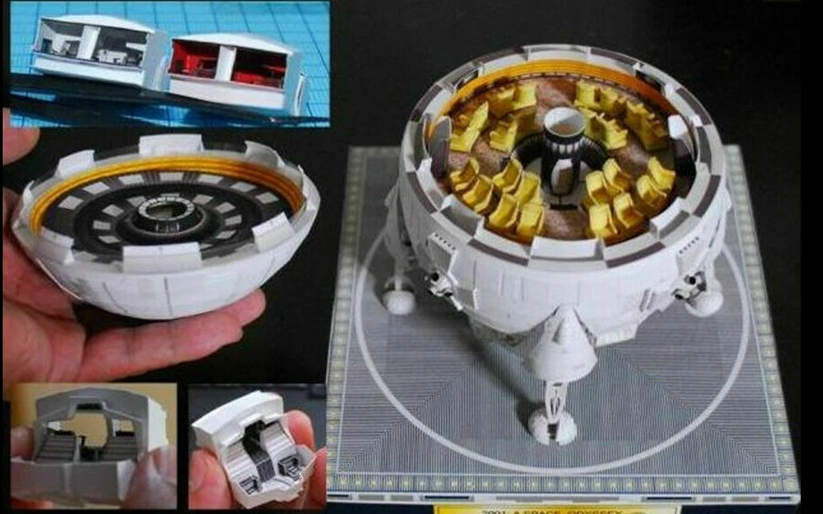 High quality Film 2001 A Space Odissey Aries 1-B spacecraft 3D Paper model  kit