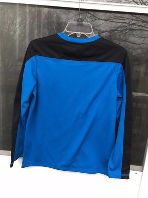 ZeroXPosur ZX Dri-Tech Shirt Youth SIZE L 14-16 Black BLUE Long