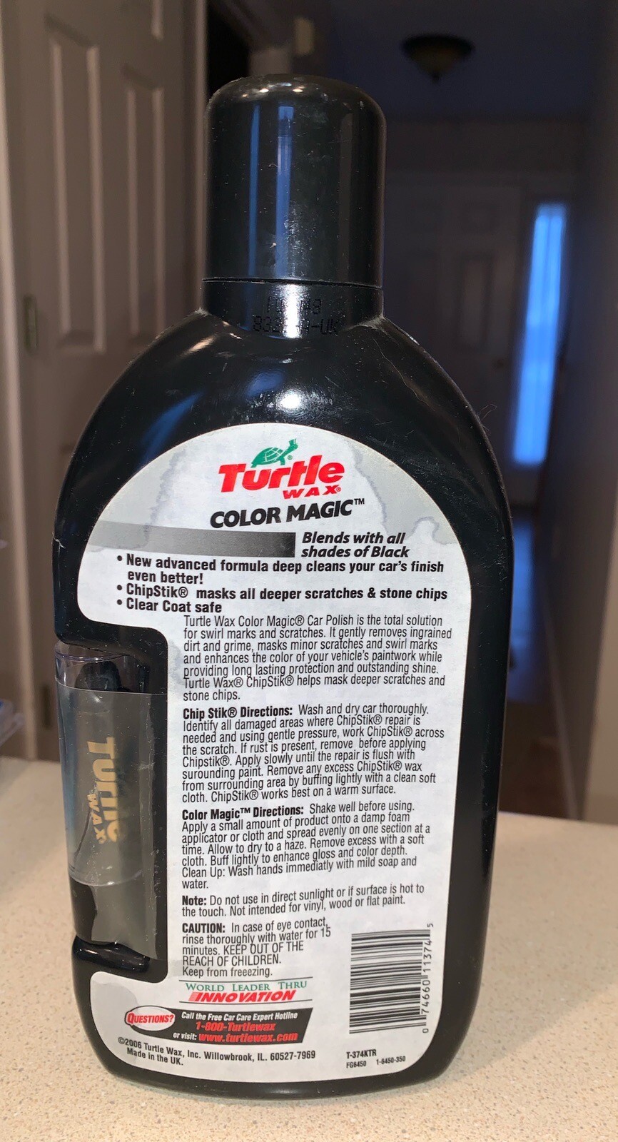 Turtle Wax Color Magic Black Car Polish + Chipstik Chipstick Chip Stick