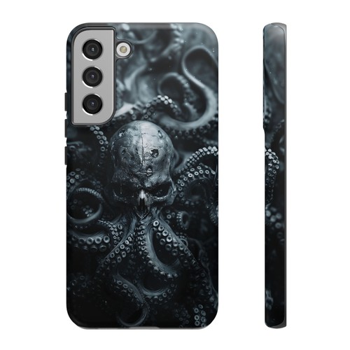 Black Ink Skull Octopus - Phone Case for iPhone, Galaxy, Pixel - 第 256/281 張圖片