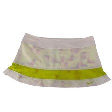 Nike Tennis Skort Size XL Court Maria Sharapova White Neon Yellow Womens Active