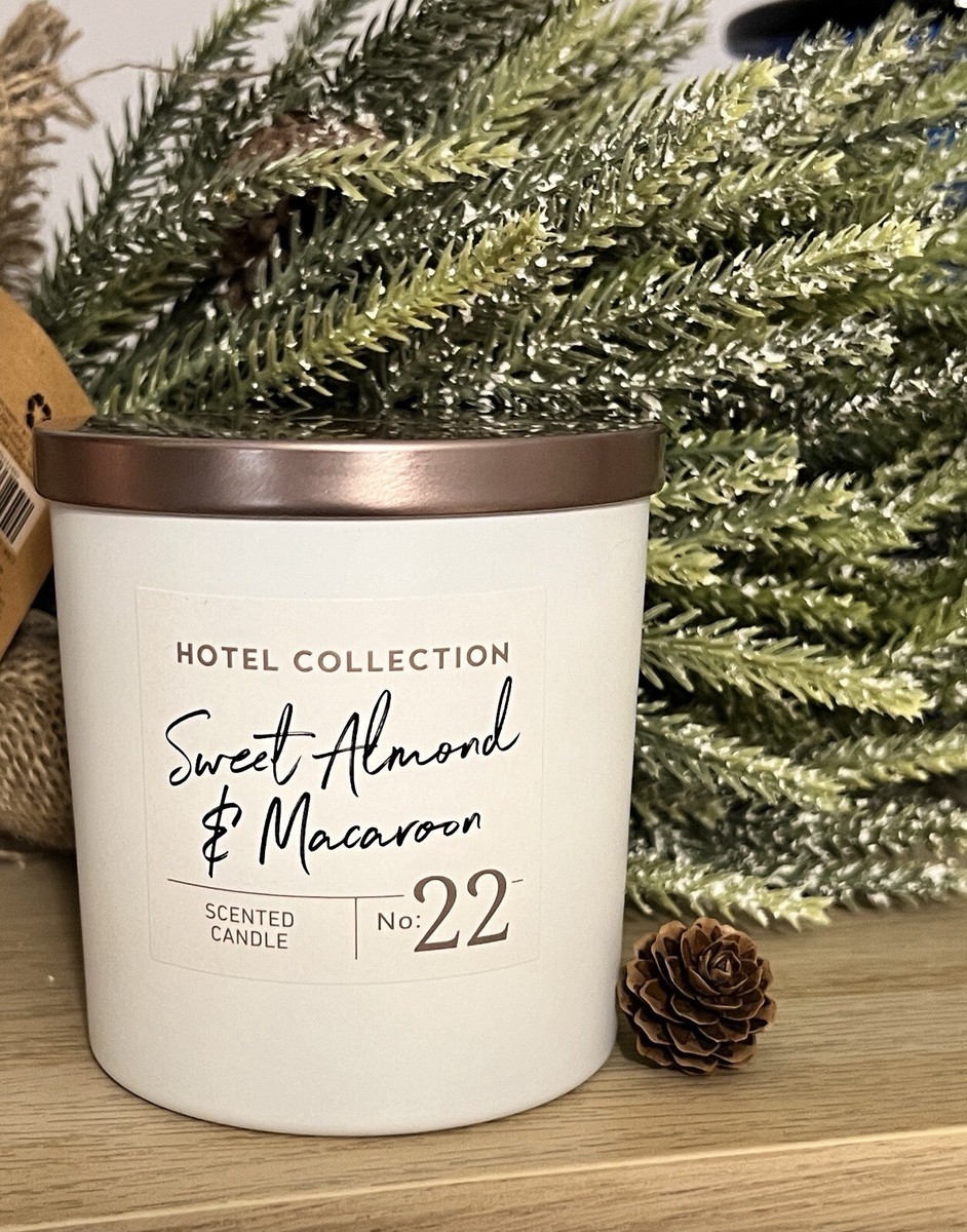 ALDI HOTEL COLLECTION SWEET ALMOND & MACAROON NO 22 SCENTED CANDLE