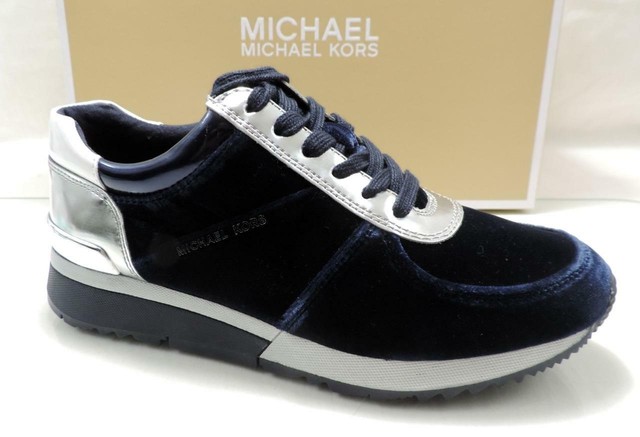 navy velvet sneakers
