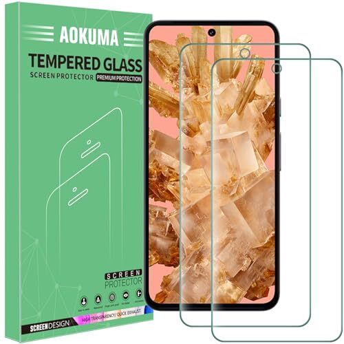 AOKUMA [2 Pezzi Pellicola Vetro Temperato per Google Pixel 8 Pellicola (b9R)