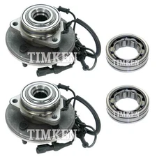 Front and Rear Wheel Bearings & Hubs Kit Timken For Ford Explorer RWD 2002-2005