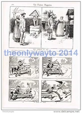 PURSUIT OF ART AND A TALE OF WOE, CARTOON, BOOK ILLUSTRATION, 1895